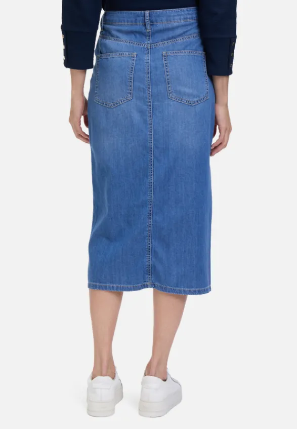 Betty Barclay Röcke*Jeansrock mit Waschung Blau
