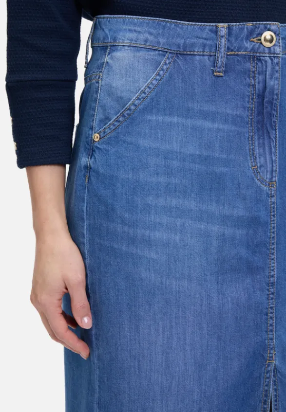 Betty Barclay Röcke*Jeansrock mit Waschung Blau