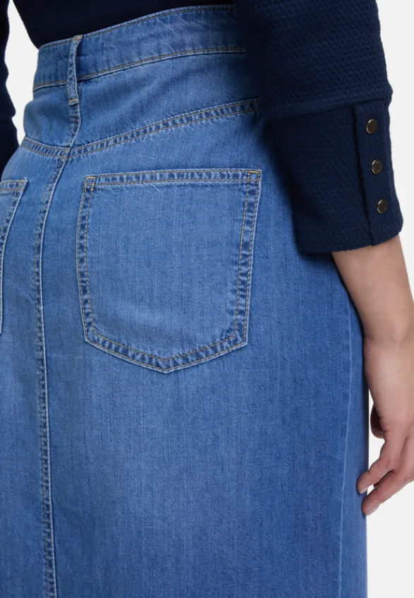 Betty Barclay Röcke*Jeansrock mit Waschung Blau