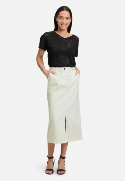 Betty Barclay Röcke*Jeansrock mit Waschung Rohweiß