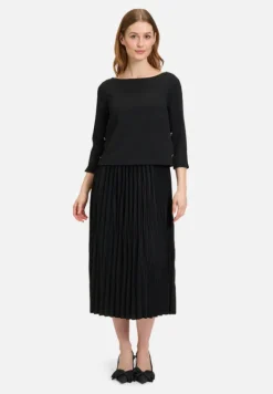Betty Barclay Kleider*Jerseykleid mit Plissee Schwarz