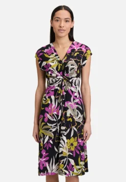 Betty Barclay Kleider*Jerseykleid mit Raffung Black/Khaki