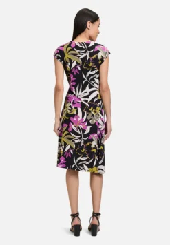 Betty Barclay Kleider*Jerseykleid mit Raffung Black/Khaki