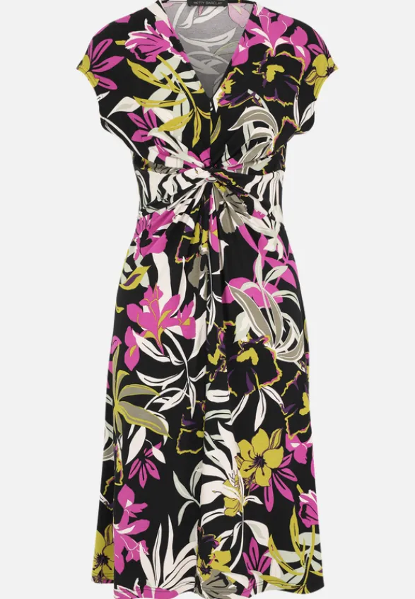 Betty Barclay Kleider*Jerseykleid mit Raffung Black/Khaki
