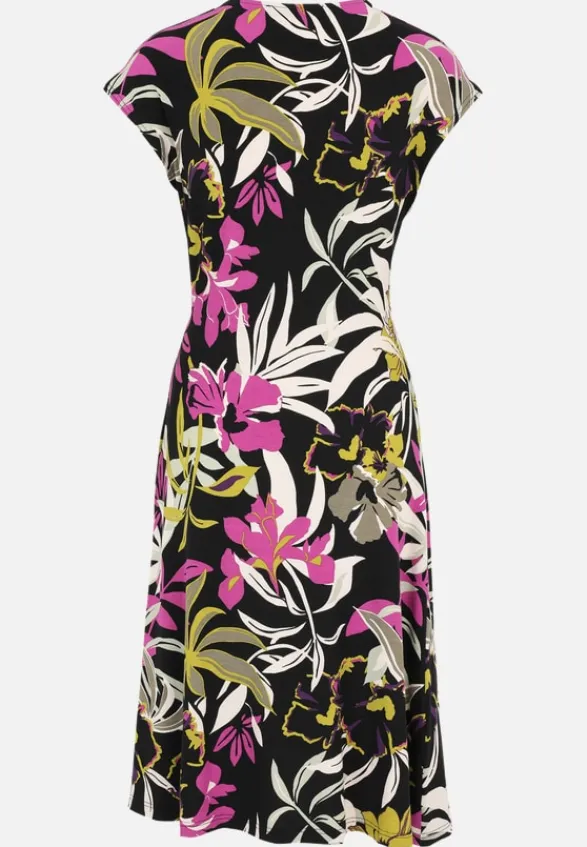 Betty Barclay Kleider*Jerseykleid mit Raffung Black/Khaki