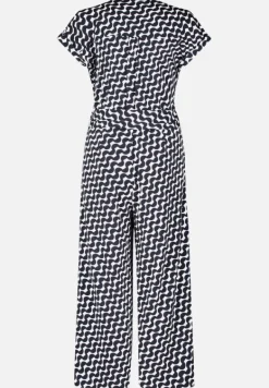 Betty Barclay Jumpsuits|Business Kleidung*Jumpsuit mit Eingrifftaschen Dunkelblau/Weiß