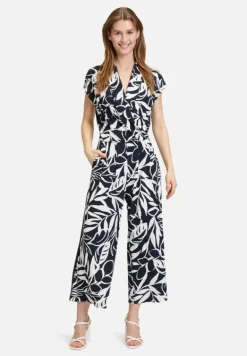 Betty Barclay Jumpsuits*Jumpsuit mit Eingrifftaschen Dunkelblau/Weiß