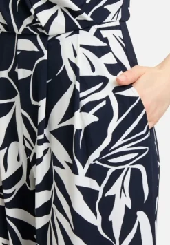 Betty Barclay Jumpsuits*Jumpsuit mit Eingrifftaschen Dunkelblau/Weiß