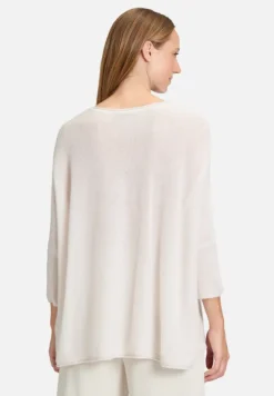 Betty Barclay Strick|Kaschmir*Kaschmir-Pullover mit überschnittenen Ärmeln beige