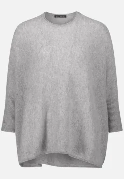 Betty Barclay Strick|Kaschmir*Kaschmir-Pullover mit überschnittenen Ärmeln Light Silver Melange