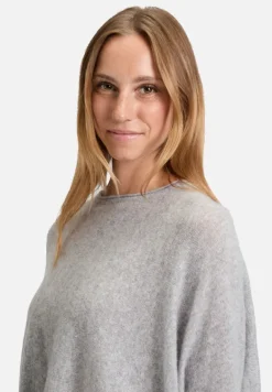 Betty Barclay Strick|Kaschmir*Kaschmir-Pullover mit überschnittenen Ärmeln Light Silver Melange