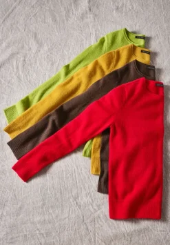 Betty Barclay Strick|Kaschmir*Kaschmir-Pullover mit Rundhalsausschnitt gold