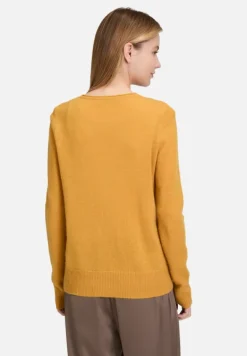 Betty Barclay Strick|Kaschmir*Kaschmir-Pullover mit Rundhalsausschnitt gold