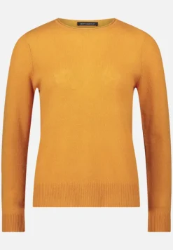 Betty Barclay Strick|Kaschmir*Kaschmir-Pullover mit Rundhalsausschnitt gold