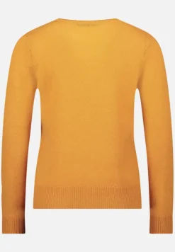 Betty Barclay Strick|Kaschmir*Kaschmir-Pullover mit Rundhalsausschnitt gold