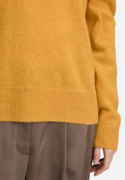 Betty Barclay Strick|Kaschmir*Kaschmir-Pullover mit Rundhalsausschnitt gold