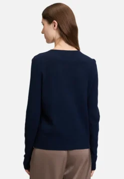 Betty Barclay Strick|Kaschmir*Kaschmir-Pullover mit Rundhalsausschnitt dunkelblau