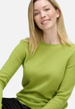 Betty Barclay Strick*Kaschmir-Pullover mit Rundhalsausschnitt Fresh Moss