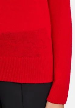 Betty Barclay Strick|Kaschmir*Kaschmir-Pullover mit Rundhalsausschnitt Rot