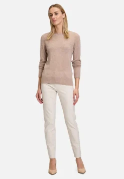 Betty Barclay Strick|Kaschmir*Kaschmir-Pullover mit Rundhalsausschnitt FunghiMelange