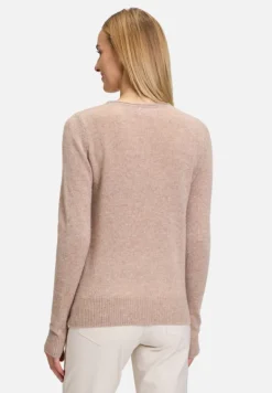Betty Barclay Strick|Kaschmir*Kaschmir-Pullover mit Rundhalsausschnitt FunghiMelange