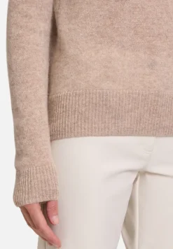 Betty Barclay Strick|Kaschmir*Kaschmir-Pullover mit Rundhalsausschnitt FunghiMelange