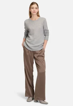 Betty Barclay Strick|Kaschmir*Kaschmir-Pullover mit Rundhalsausschnitt Light Silver Melange
