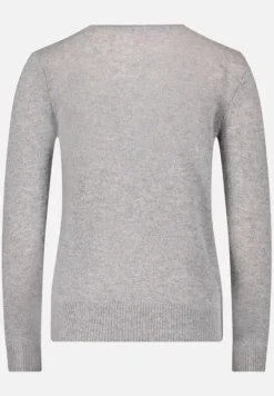 Betty Barclay Strick|Kaschmir*Kaschmir-Pullover mit Rundhalsausschnitt Light Silver Melange