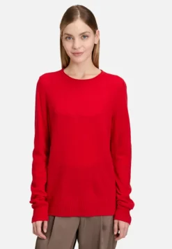 Betty Barclay Kaschmir|Strick*Kaschmir-Pullover mit Rundhalsausschnitt Rot
