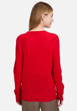Betty Barclay Kaschmir|Strick*Kaschmir-Pullover mit Rundhalsausschnitt Rot
