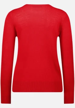 Betty Barclay Kaschmir|Strick*Kaschmir-Pullover mit Rundhalsausschnitt Rot