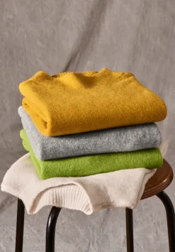 Betty Barclay Strick|Kaschmir*Kaschmir-Pullover mit Stehkragen Fresh Moss