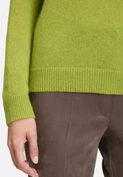 Betty Barclay Strick|Kaschmir*Kaschmir-Pullover mit Stehkragen Fresh Moss