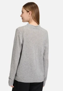 Betty Barclay Basics*Kaschmir-Pullover mit Stehkragen Light Silver Melange