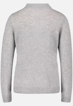 Betty Barclay Basics*Kaschmir-Pullover mit Stehkragen Light Silver Melange