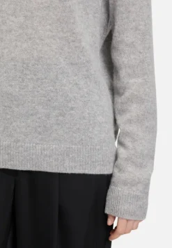 Betty Barclay Basics*Kaschmir-Pullover mit Stehkragen Light Silver Melange