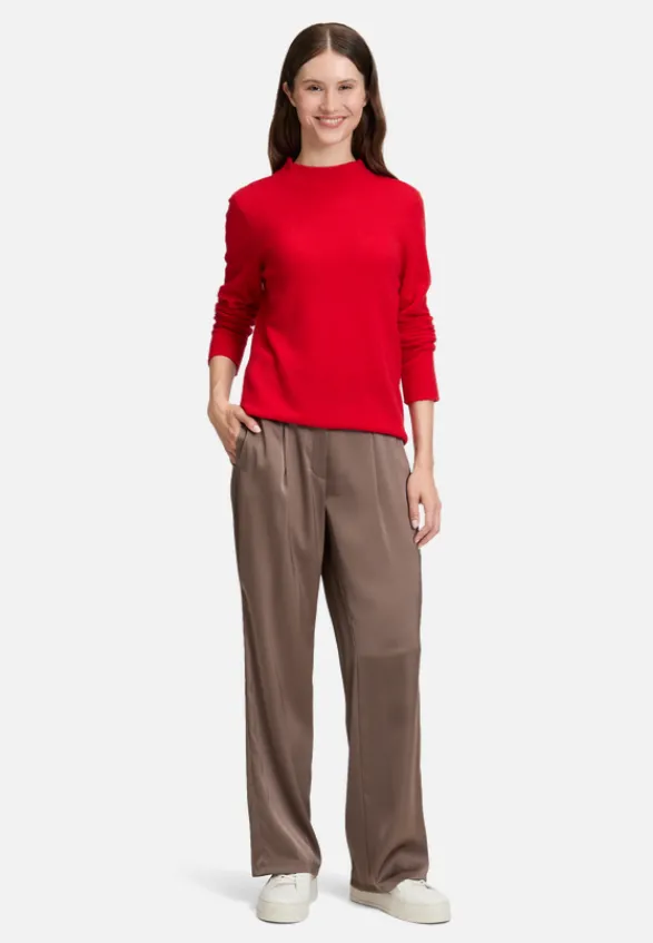 Betty Barclay Basics|Strick*Kaschmir-Pullover mit Stehkragen Rot