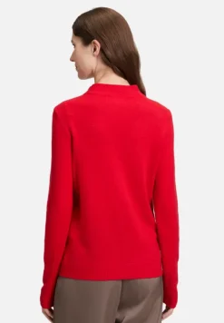 Betty Barclay Basics|Strick*Kaschmir-Pullover mit Stehkragen Rot