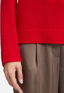 Betty Barclay Basics|Strick*Kaschmir-Pullover mit Stehkragen Rot
