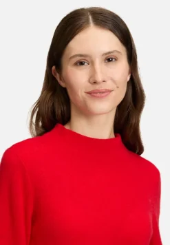 Betty Barclay Basics|Strick*Kaschmir-Pullover mit Stehkragen Rot
