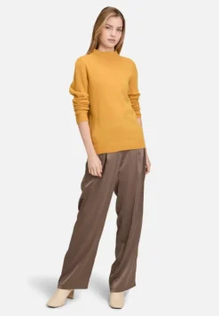 Betty Barclay Strick|Kaschmir*Kaschmir-Pullover mit Stehkragen gold