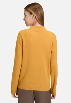 Betty Barclay Strick|Kaschmir*Kaschmir-Pullover mit Stehkragen gold