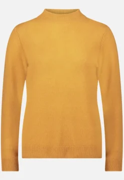 Betty Barclay Strick|Kaschmir*Kaschmir-Pullover mit Stehkragen gold