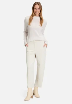 Betty Barclay Strick|Kaschmir*Kaschmir-Pullover mit Stehkragen beige