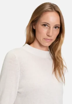 Betty Barclay Strick|Kaschmir*Kaschmir-Pullover mit Stehkragen beige