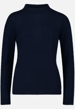 Betty Barclay Basics|Strick*Kaschmir-Pullover mit Stehkragen dunkelblau
