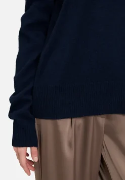 Betty Barclay Strick|Kaschmir*Kaschmir-Pullover mit V-Ausschnitt dunkelblau