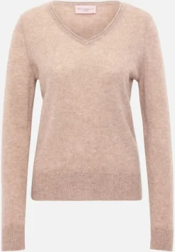 Betty Barclay Strick|Kaschmir*Kaschmir-Pullover mit V-Ausschnitt FunghiMelange