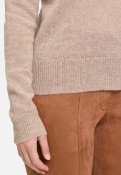 Betty Barclay Strick|Kaschmir*Kaschmir-Pullover mit V-Ausschnitt FunghiMelange