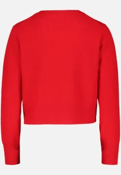 Betty Barclay Festliche Mode|Strick*Kaschmir-Strickjacke mit Rippbündchen Rot